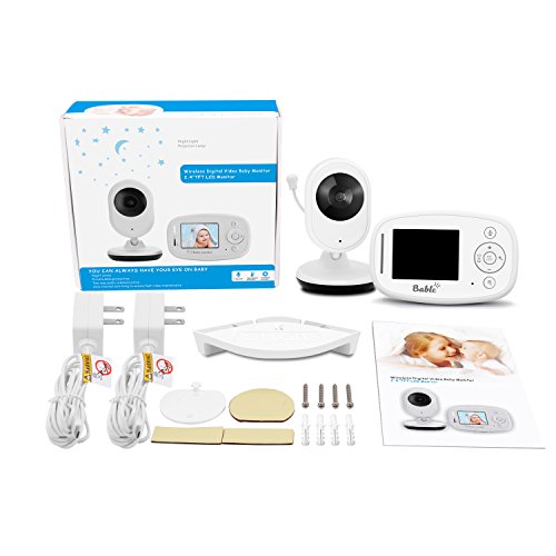 Bable Baby Monitor X1-Plus with Delay-Free Technology, 2.4GHz Baby Monitor with Camera, Infrared Night Vision, Two Way Talk, Temperature Monitoring, Lullabies, Projection and Corner Shelf - Thumbnail 7