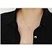 CISHOP Titanium Steel Gold Bead Pearl Necklace Collar Necklace (Style 1)
