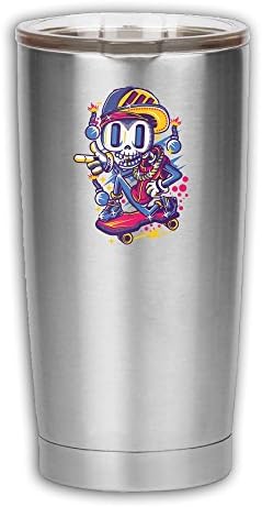 New Style Car Cup 550 Ml Skateboard Graffiti Person Cranial Head Become A Tool You Use