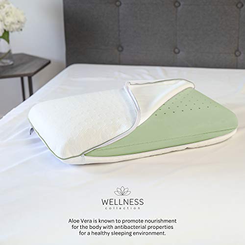SensorPEDIC Wellness Collection Infused Memory Foam Bed Pillow with