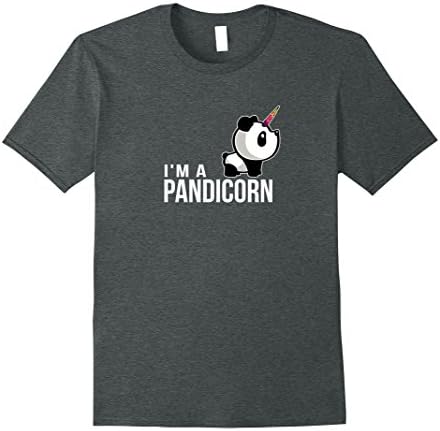 Mens Funny Panda Unicorn Shirt - I'm A Pandicorn 2XL Dark Heather
