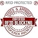Judek RFID Blocking Wallet Genuine Leather, Slim Bifold Pocket Wallet for Men (1, Black)
