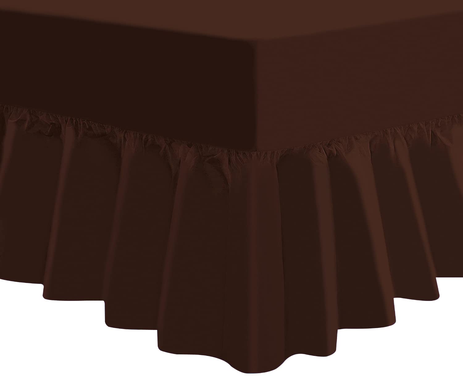 Arizone T180 Percale Standard Fitted Sheet in 14 Colours (Chocolate, King)