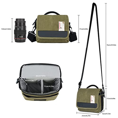 Besnfoto Camera Bag Small Mirrorless Camera Shoulder Bag Purse