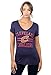 Ultra Game NBA Cleveland Cavaliers Women's Relaxed Short Sleeve Tee Shirt, Medium, Navy