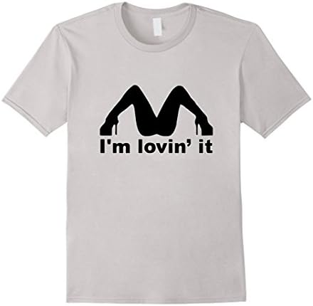 Men's I'm Loving it adult funny t-shirt 3XL Silver