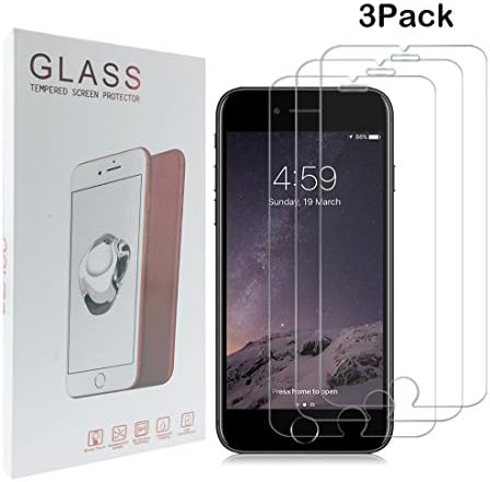 iPhone 7 Screen Protector Glass,Yfengd 3 Pack Screen Protector For Apple iPhone 7/iPhone6 6s , 0.3mm Screen Protection Case Fit