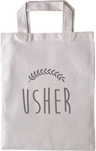 wendywwoo Wedding Favour/Favor Bags, Grey Font (W) 24cm x (H) 30cm (Usher)