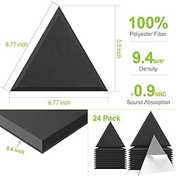 JBER Triangle Acoustic Panels Beveled Edge Sound