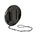 BlueBeach® 62mm Lens Cap - Snap on Clip on with String for Camcorders, Cameras - Canon, Nikon, Olympus, Panasonic, Pentax,Samsung, Sony, Leica etc