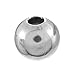 VALYRIA 50pcs Stainless Steel Round Spacer Beads Jewelry Findings Craft Supplies 8mm Dia