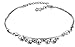 Women's 316L Stainless Steel Jingle Bell/Hollow Charm Chain Anklet Bracelet,10"