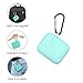 ZALU Compatible for AirPods Case with Keychain, Shockproof Protective Premium Silicone Cover Skin for AirPods Charging Case 2 & 1 (Airpods 1, Mint Green)