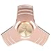 Syourself Hand Fidget Spinner EDC Focus Toy, Durable Copper, Si3N4 Ceramic Bearing High Speed Up to 6 Min Spins-Perfect Metal Tri-Spinner for Anxiety Relief Adult+Gift Box(Bright Copper)