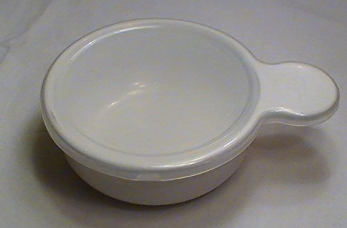 Corning Ware French White 15 Oz. Grab-It Heat N' Eat with Clear Plastic Lid