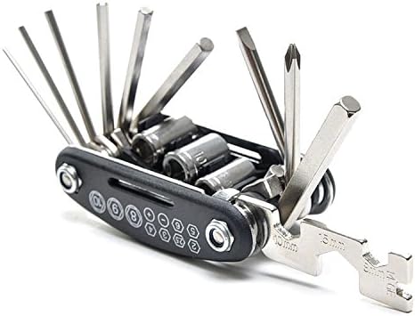 AWSALE Bike Repair Tool Kits - 16 in 1 Multifunction Bicycle Mechanic Fix Tools Set including Screw Nut Driver, Inner Hexagon Spanner.WTL025
