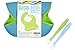 Silicone Bibs for Toddlers. Waterproof Bibs Gift Bundle for Boys & Girls. Every Silicone Bib Bundle includes 2 Waterproof Adjustable Easy to Clean Silicone Baby Bibs & Bonus 2 Spoons Free