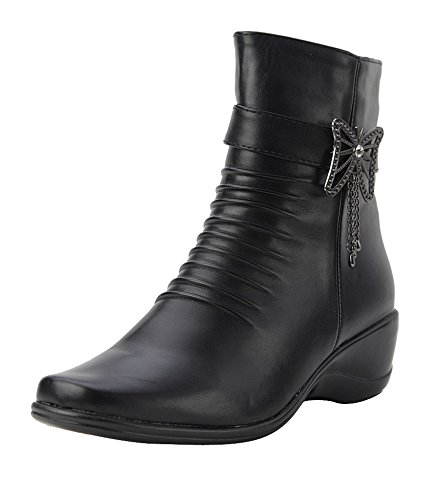 famous women's black leather boots