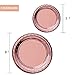 Disposable Plates Rose Gold Party Supplies Paper Plates, Napkins, Cups for Kids Birthday, Graduation, Wedding Etc for 24 Guests