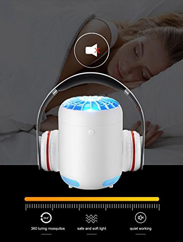 Clearance! CieKen Electric Fly Bug Zapper Mosquito Insect Killer LED Light Trap Lamp Pest Control (White)