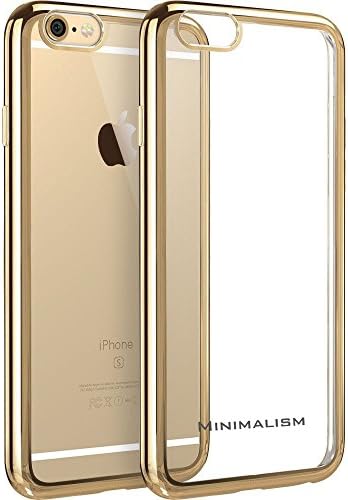 iPhone 6 case,MINIMALISM(TM) [Twinkler Series] [Scratch Resistant] Premium Flexible Soft TPU Bumper Silicone Case with Electroplate Frame Fit for iPhone 6 &amp; iPhone 6s (4.7 inches) --Champagne Gold