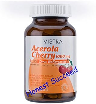 Vistra Acerola Cherry 1000mg 100 tablets.(Honest Succeed)