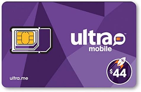 Ultra Mobile triple punch Sim Card + 1 Months $44 Plan