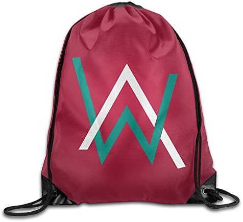 PiLnMMk Unisex Unisex Alan Walker Classic Logo Gym Drawstring Sack Bags Backpack