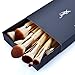 Jessup Professional Bamboo Makeup Brushes, Premium Synthetic Foundation Powder Concealer Blush Highlight Eye Blending Cosmetic Brush Set 25pcs T135