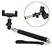 Extendable Camera Shooting Handheld Monopod Tripod Mount Holder for iPhone 5s 5c 5 4s 4 iPod (Black)