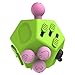 Fidget Dodecagon – 12 Sided Fidget Relieves Stress and Anxiety – Toy Increases Focus and Attention for Children and Adults with ADHD, ADD OCD, and Autism (Green)