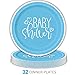 Boy Baby Shower Party Supplies for 32 Guests (Blue) Includes: Paper Plates, Luncheon Napkins, 12 oz Cups, Classy and Stylish Light Blue Design