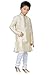 Indian Kurta Sherwani Boys Suit in Gold (2 Pcs) 1-12 Years (4 Year)