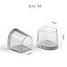 Andux 5 Pairs Clear Women Lady Shoes High Heel Stopper Protector Wedding Mates Bridesmaid/GGXT-04 (S)