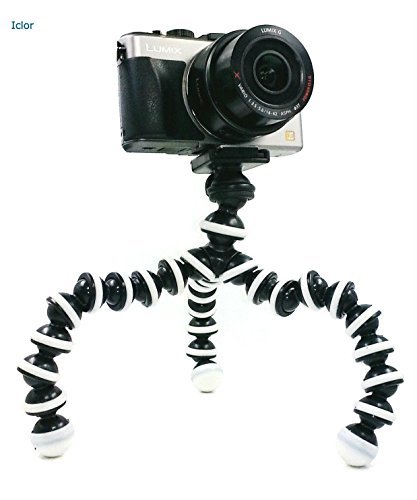 ICLOR-High Quality M-Size Octopus Stylish Portable Sturdy and Adjustable Tripod Stand Holder for Digital SLR Cameras and Smart phones.(Go pro Hero 1,2,3+4) ICLOR-High Quality M-Size Octopus Stylish Portable Sturdy and Adjustable Tripod Stand Holder for Digital SLR Cameras and Smart phones.(Go pro Hero 1,2,3+4)