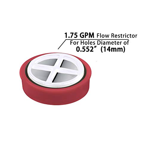 YOO.MEE 1.75 GPM Water Restrictor, Shower Flow Control Valve Suitable for the Fixed Shower Head