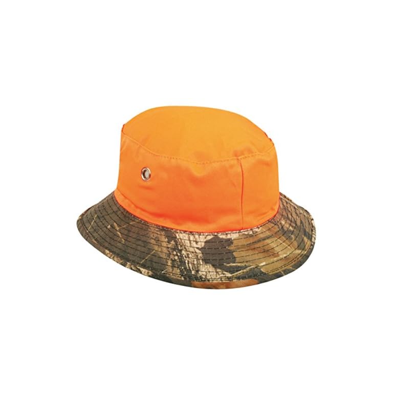 Mossy Oak Break Up/Blaze Orange Reversible Boonie Bucket Style Hunting