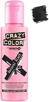Crazy Color Hair Color Cream Natural Black 100 ml