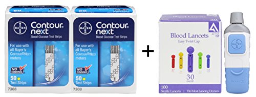 Bayer contour next test strips 100 + bayer microlet lan…