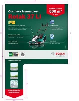 Bosch F016800277 Replacement Blade For Rotak 37 Li Lawn Mower