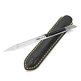 GERManikure 6mm crystal glass cuticle removing manicure stick with leather case