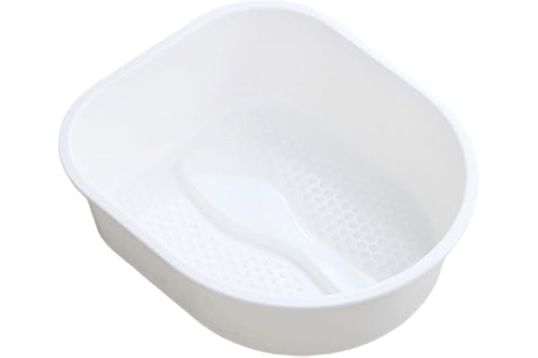 Small White Foot Bath,Household Foot Bath Bucket with Massage Function,Plastic Basin,Suitable for Massage and Soaking