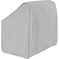 Boat Center Console Cover, 600D Marine Grade Polyester Canvas, Waterproof, Grey (Large Size up to 46" W 40" L 45" H)