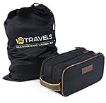 Canvas Dopp Kit (11 Inches) 3 Compartments + Laundry Bag - Easy Organization Travel Toiletry Bag for Men or Women - Excellent Portable Shaving Bag & Toiletries Storage + 2 Bonus Best-Selling Ebooks