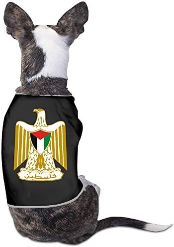 OdusHigh Dog Shirt Dog Clothes Cat Shirt Modelling Palestine National Emblem