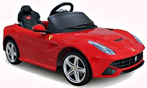 12v Ride on Car Ferrari F12 Series , Licensed Toy for Kids, Boys and Girls Music, Opening Doors, Lights and Remote Control- Red