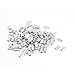 uxcell - a15060500ux0038jp Uxcell a15060500ux0038 0.8mm 1/32-inch Wire Rope Aluminum Ferrules Sleeves Silver Tone (Pack of 100)