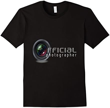 Mens Official Photographer Tshirt Best Photographer's Gift Shirt 2XL Black