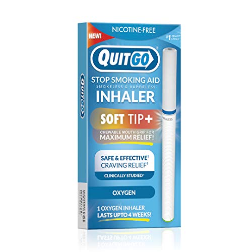 Nicotine-Free Smoke-Free Oxygen Inhaler with Soft Tip Chewable Filter for Maximum Relief, Clinically Studied to Help Cope with Oral Fixation and Quit Smoking Support (Twin Pack, Oxygen Inhaler)