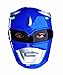 Blue Ranger Vacuform Costume Mask,Blue/Silver/Black,One Size Adult